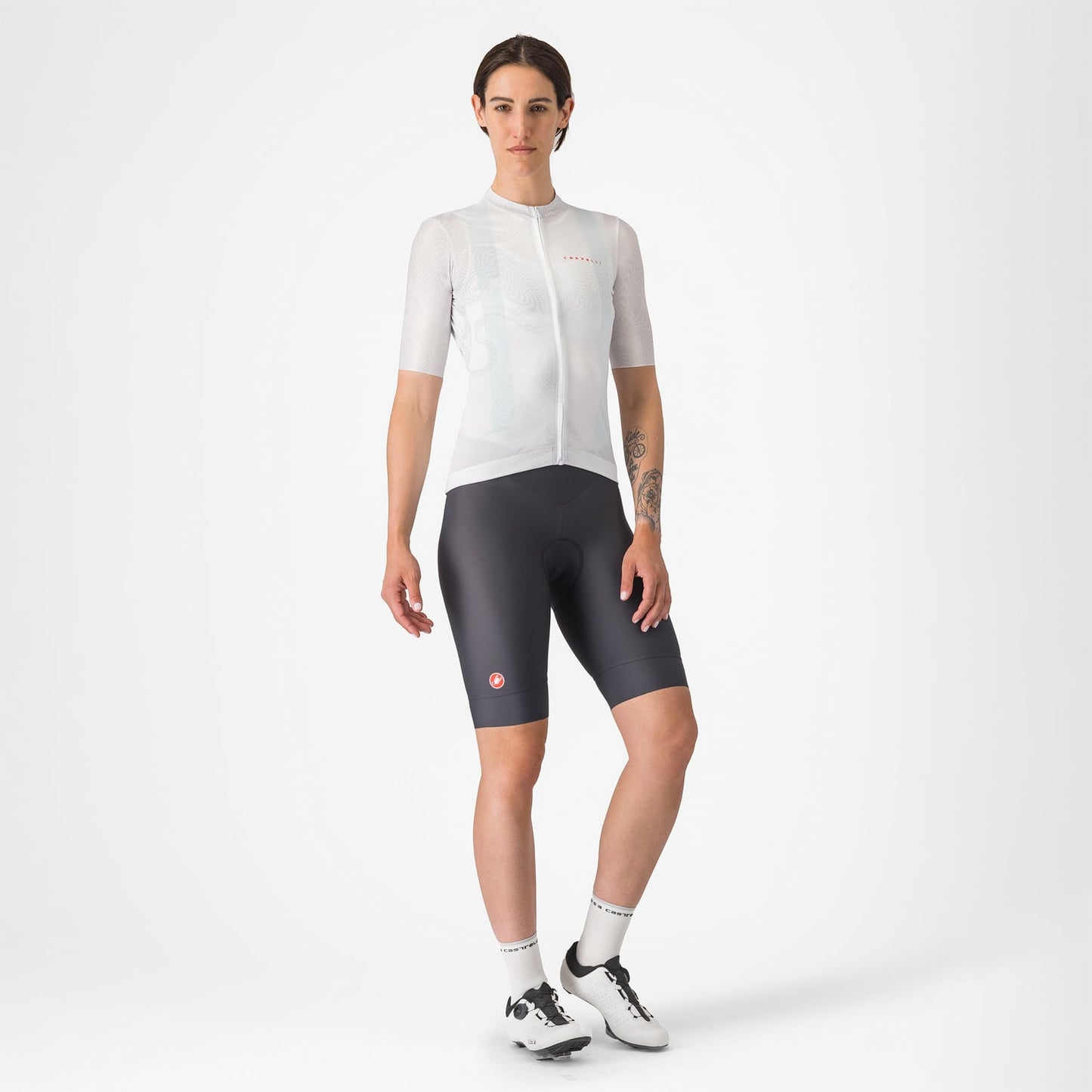 CASTELLI FANTASIA Kortärmad Jersey, dam Vit
