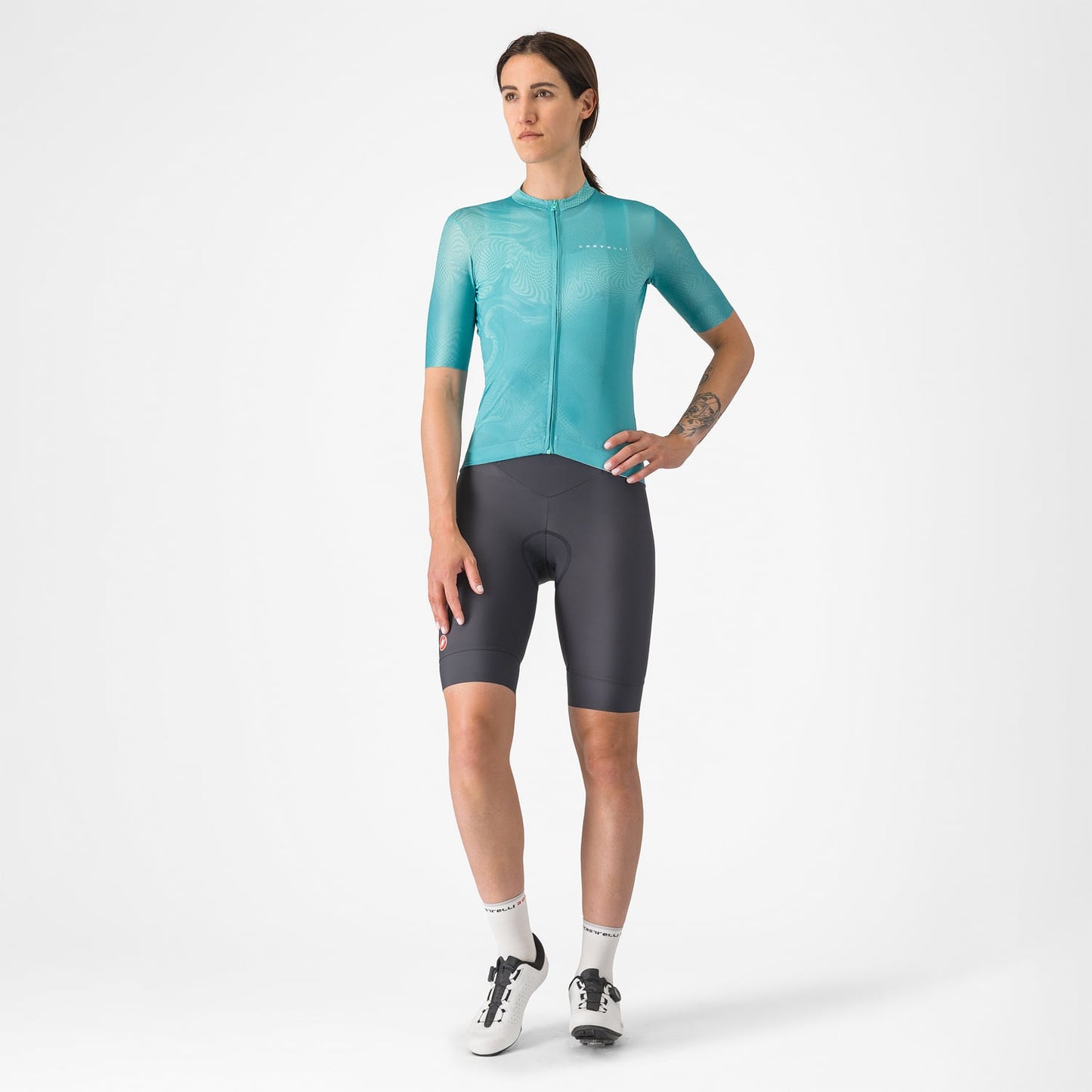 CASTELLI FANTASIA Kortärmad Jersey Dam Turkos