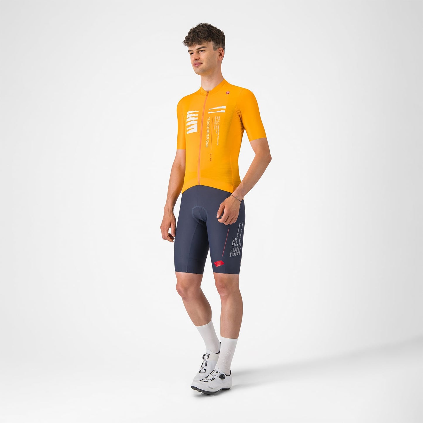 CASTELLI ESPRESSO R--A/D Kortärmad Jersey Orange