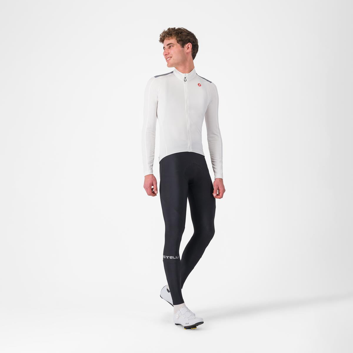 CASTELLI PURO 4 Långärmad elfenbensfärgad Jersey