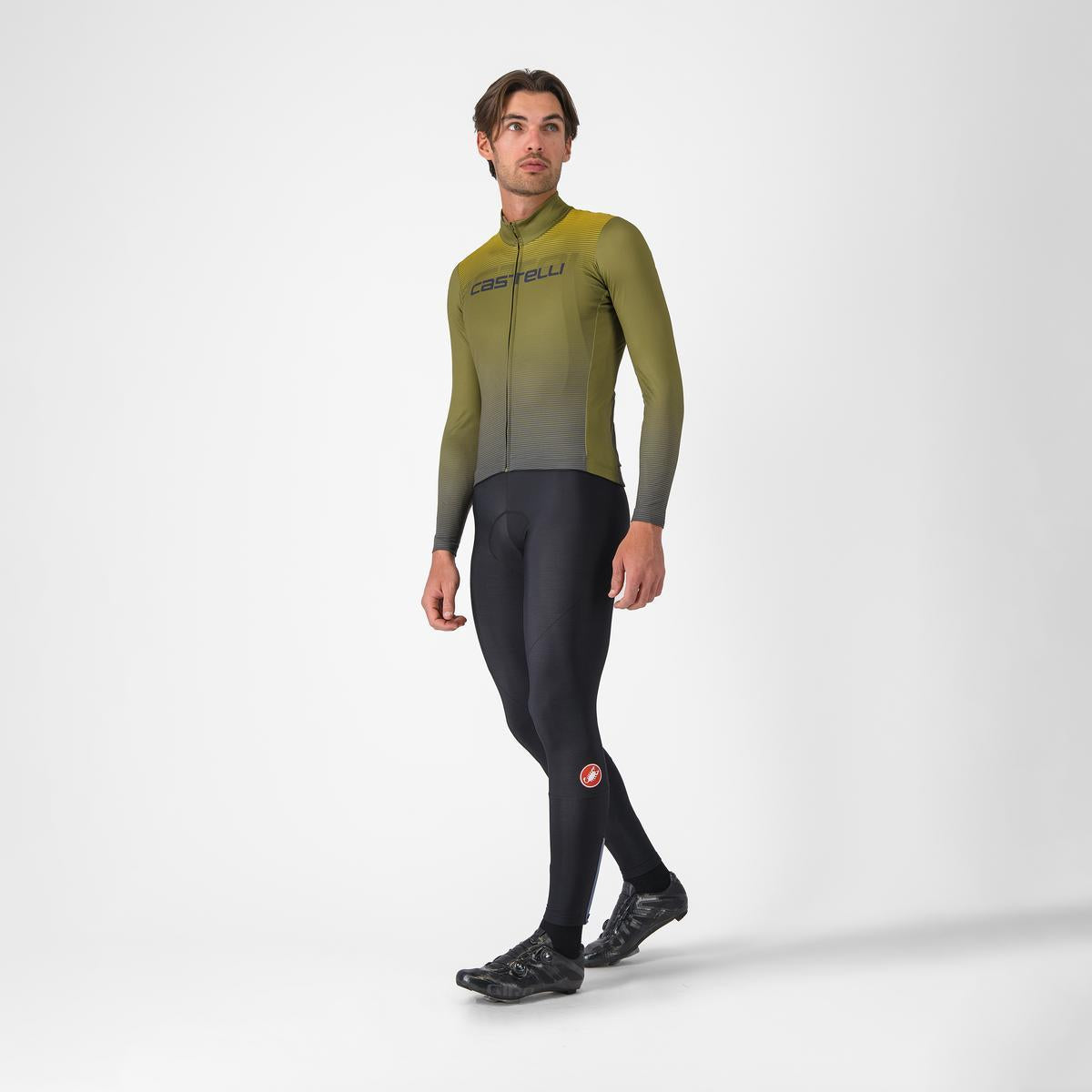 CASTELLLI APICE THERMAL Långärmad Jersey Blå/Mango Mojito