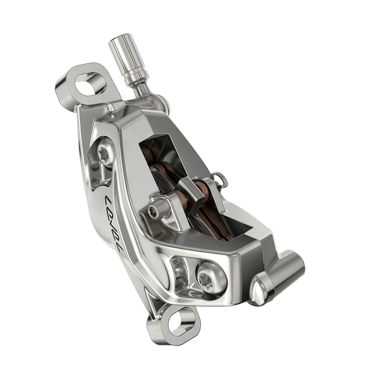 SRAM LEVEL ULTIMATE STEALTH 4-kolvsbakbroms, silver