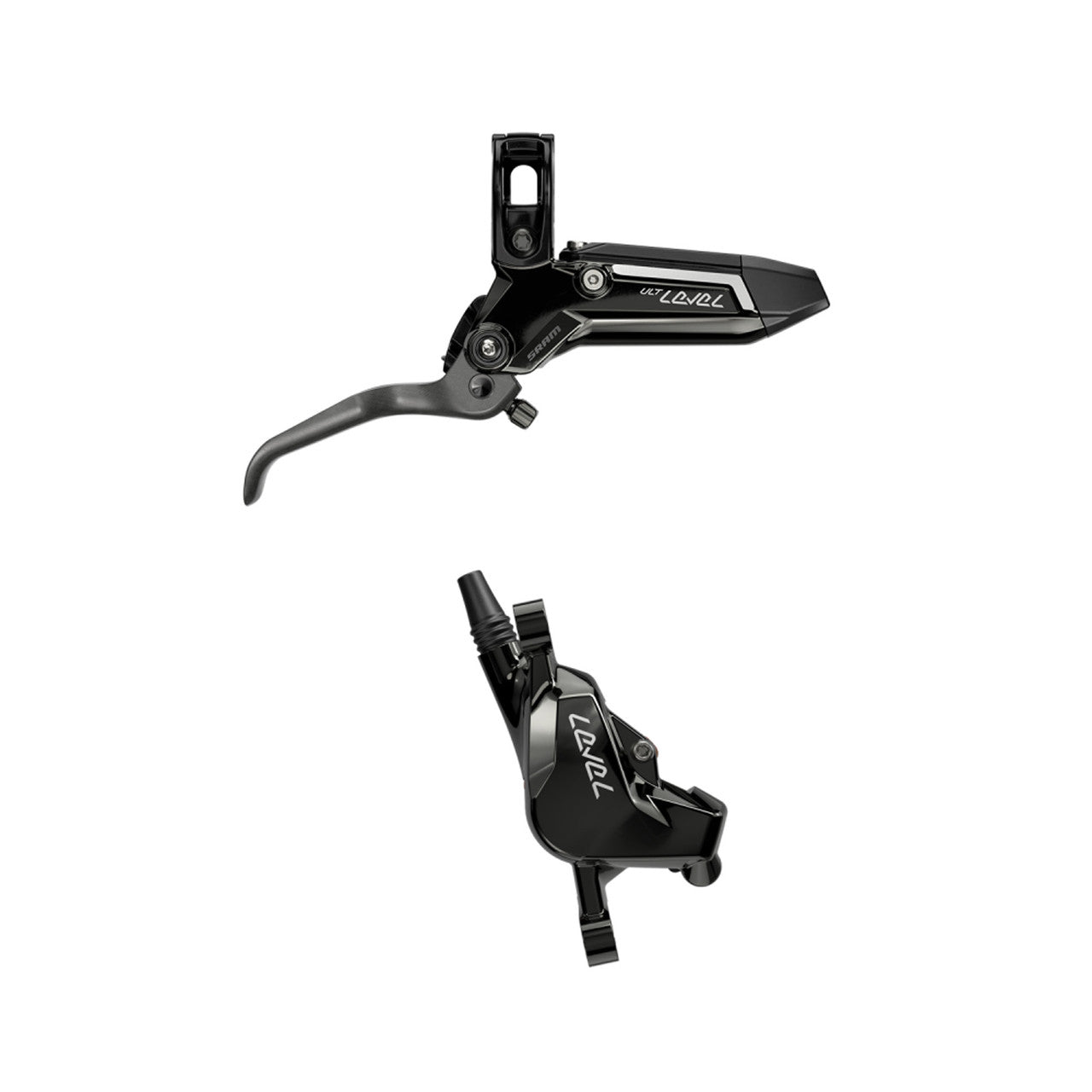 SRAM LEVEL ULTIMATE STEALTH 2-kolvsframbroms i kolfiber Titan-hårdvara Svart