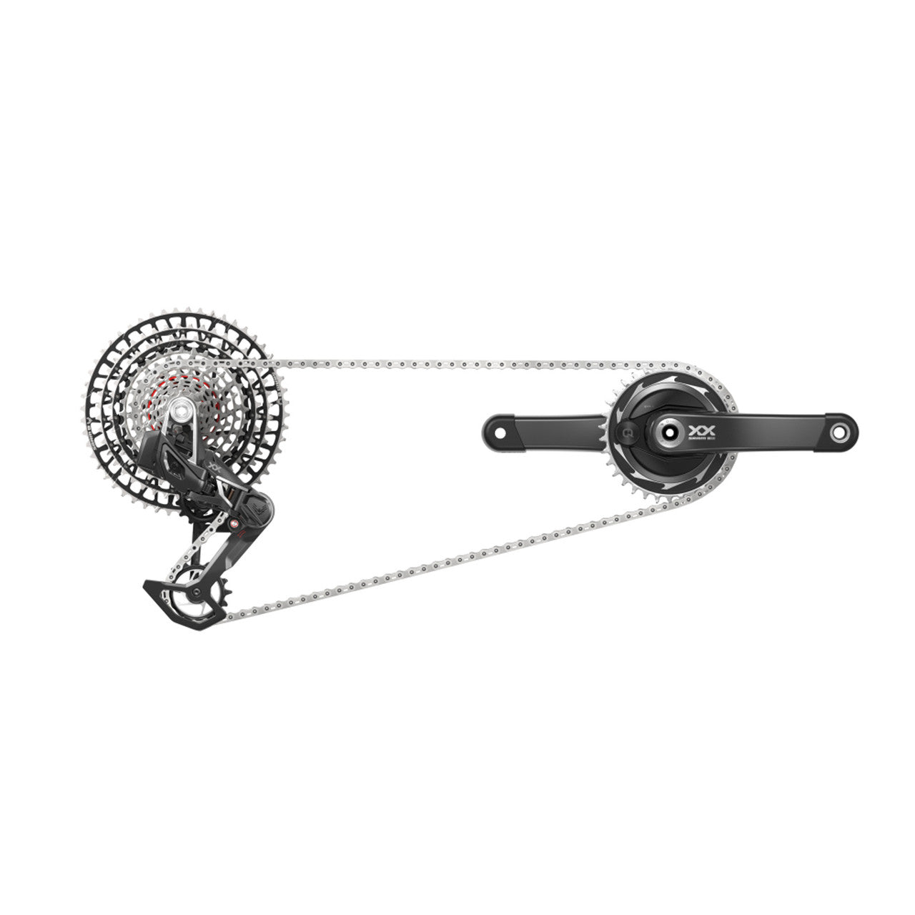 SRAM XX-SL EAGLE POWERMETER T-Type AXS Q174 DUB 34 tänder 10/52 Paket