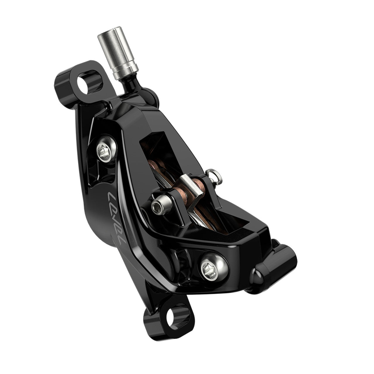 Par SRAM LEVEL SILVER STEALTH 4-kolvsbromsar Svart