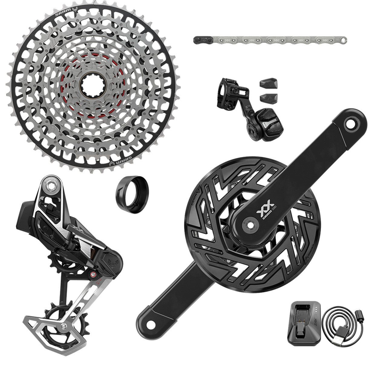 SRAM XX EAGLE E-MTB BROS ISIS AXS T-TYPE 36 tänder CLIP-ON 10/52 Paket