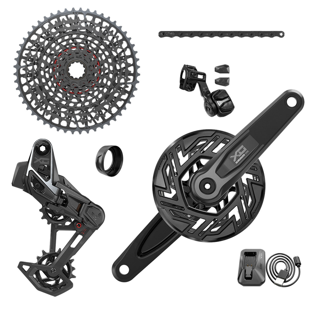 SRAM X0 EAGLE E-MTB BROSE ISIS AXS T-TYPE 36 tänder CLIP-ON 10/52 Paket