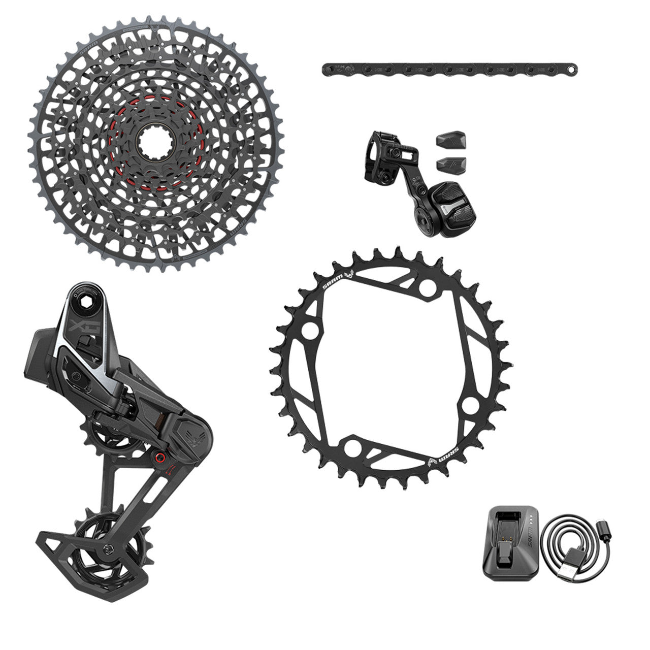 SRAM X0 EAGLE E-MTB 104BCD AXS T-TYPE 36 tänder 10/52 grupp