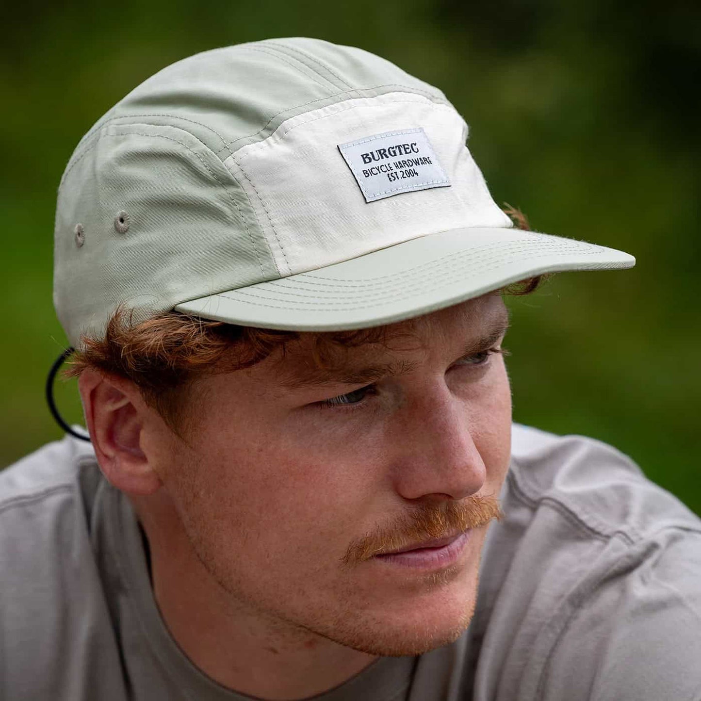 Cap BURGTEC COURIER FIVE PANEL Cream Pistachio