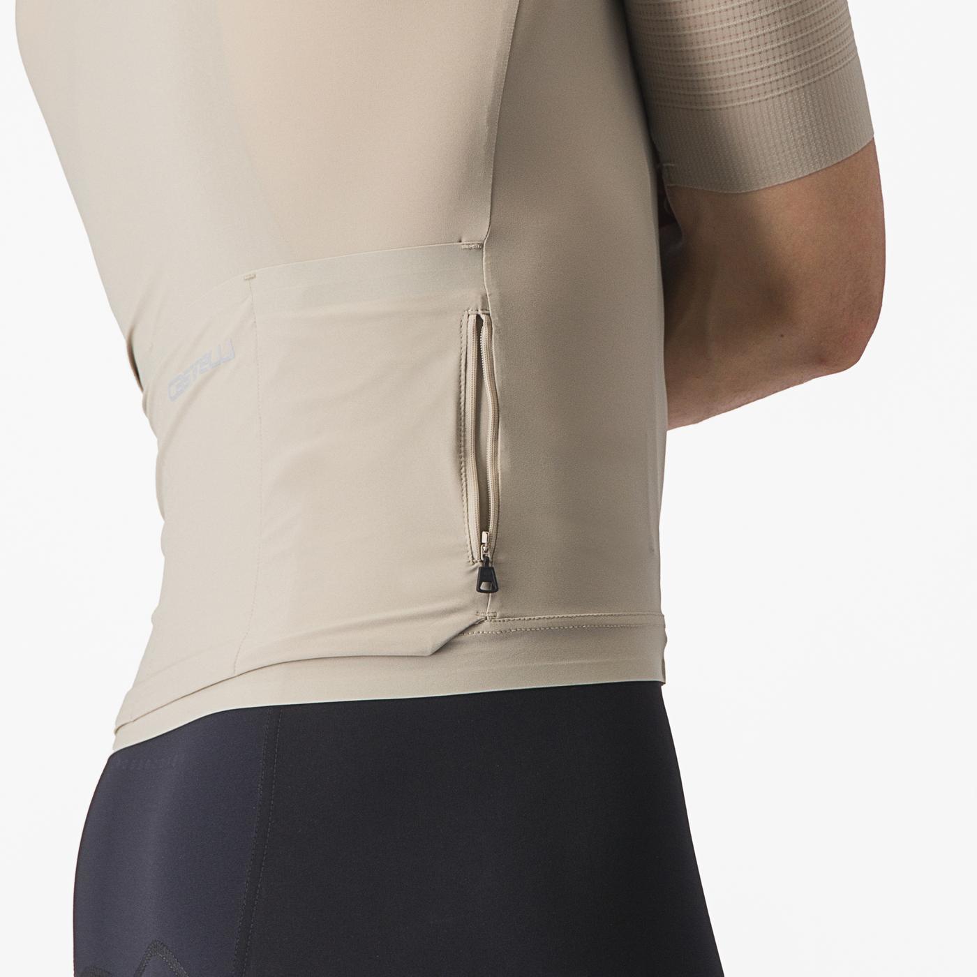CASTELLI PREMIO Kortärmad Beige Jersey
