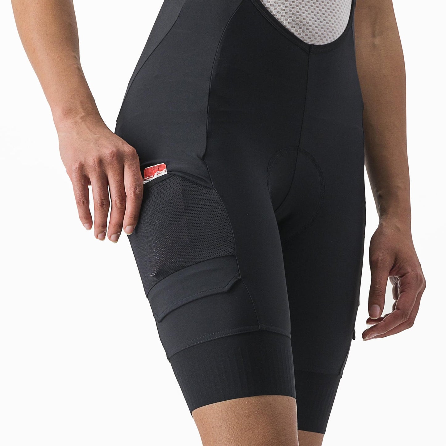 CASTELLI UNLIMITED CARGO Korta bibtights för kvinnor Svart
