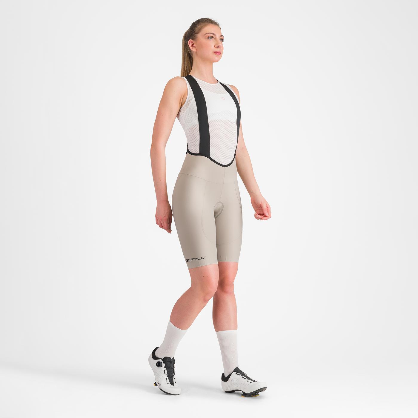 CASTELLI ESPRESSO W DT Beige Bib Tight för kvinnor
