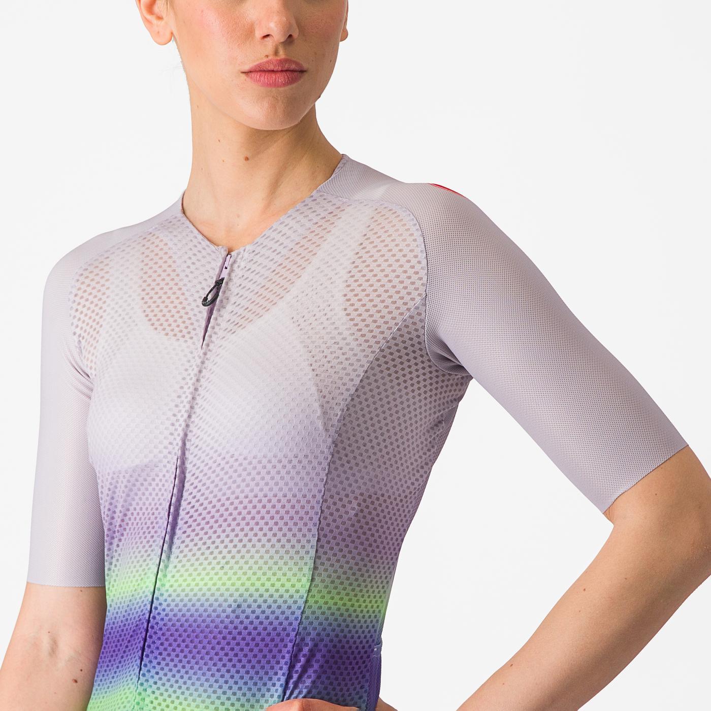 CASTELLI CLIMBER'S 4.0 W Women's Short Sleeve Jersey Purple/Green