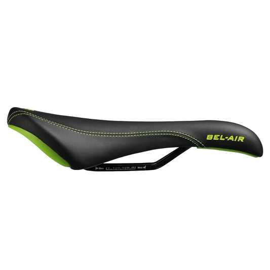 SDG BEL-AIR RL Steel Rails Saddle Black/Green