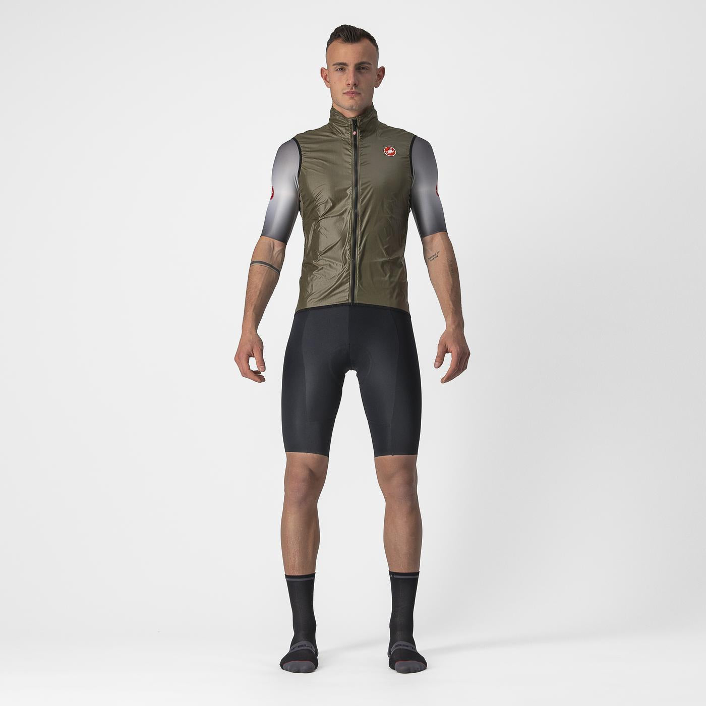 CASTELLI ARIA Sleeveless Jacket Brown