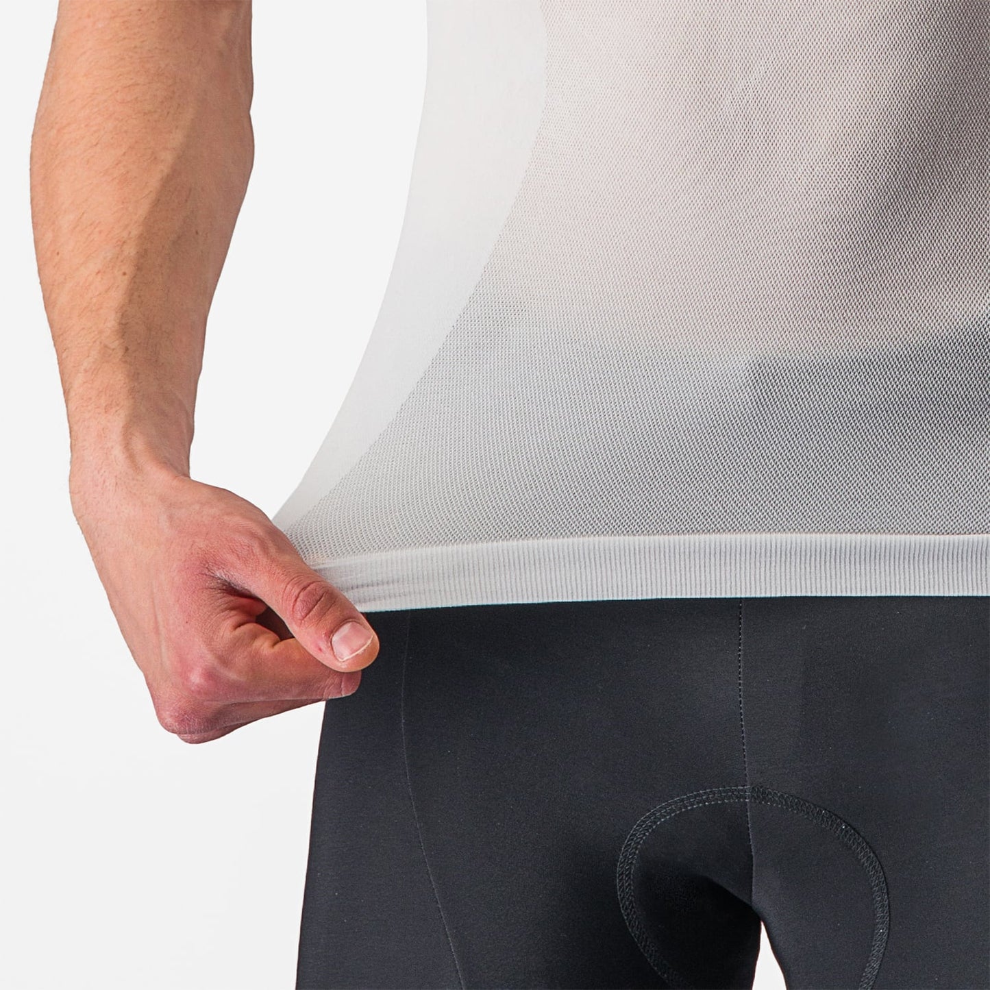 CASTELLI CORE SEAMLESS Underkläder med kort ärm Vit