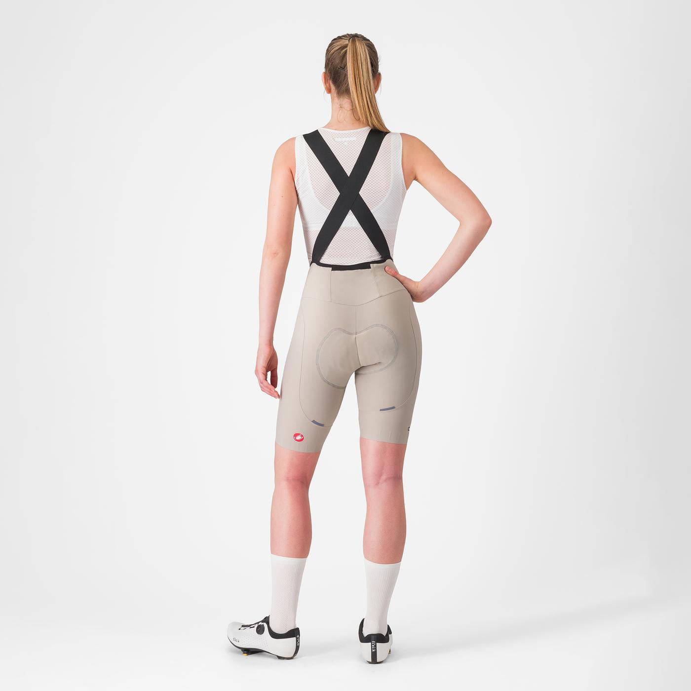 CASTELLI ESPRESSO W DT Beige Bib Tight för kvinnor