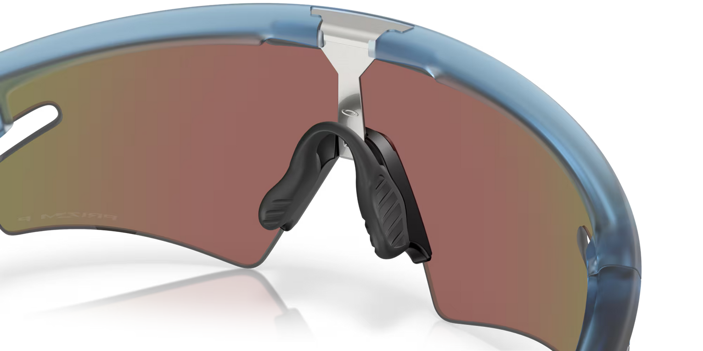 OAKLEY SPHAERA SLASH Matt Transparent Stone Prizm Sapphire Polarized Lens - OO9499-0336