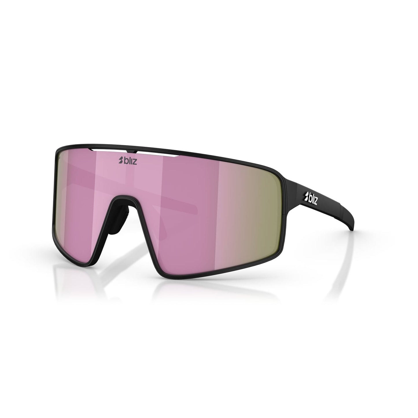 Solglasögon BLIZ P001 S Svart Matt Båge Brun Rosa Multicolour