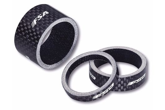 FSA Headset Spacer 1"1/8 Kolfiber Svart