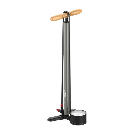 LEZYNE STEEL FLOOR DRIVE 3.5 HV Grå fotpump