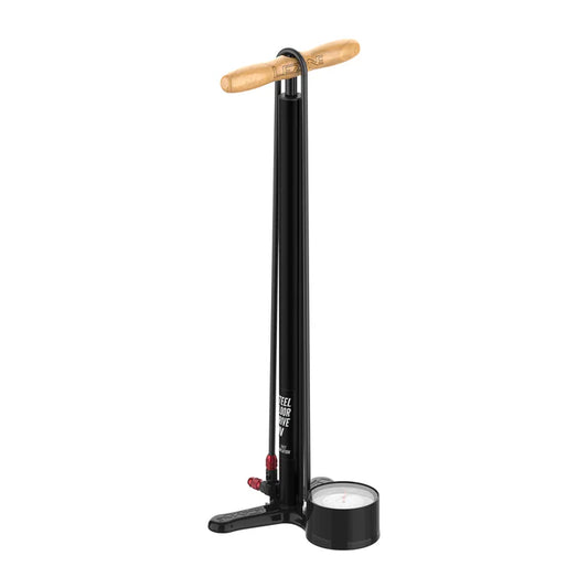 LEZYNE STEEL FLOOR DRIVE 3.5 HV Fotpump Svart