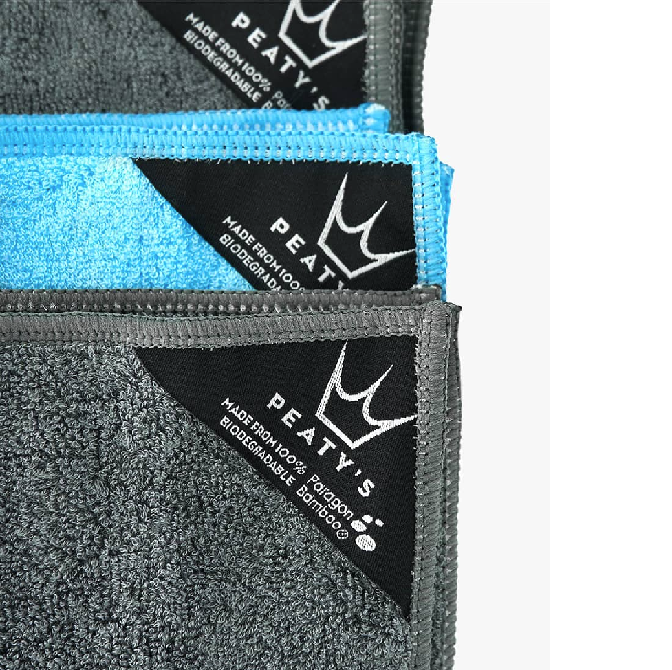 PEATY'S BAMBOO BICYCLE CLEANING Micro Fibre Towel Kit (3 delar)