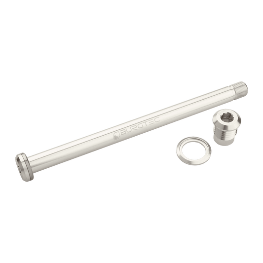 BURGTEC Bakhjulsaxel 174 mm för Yeti Frame Silver