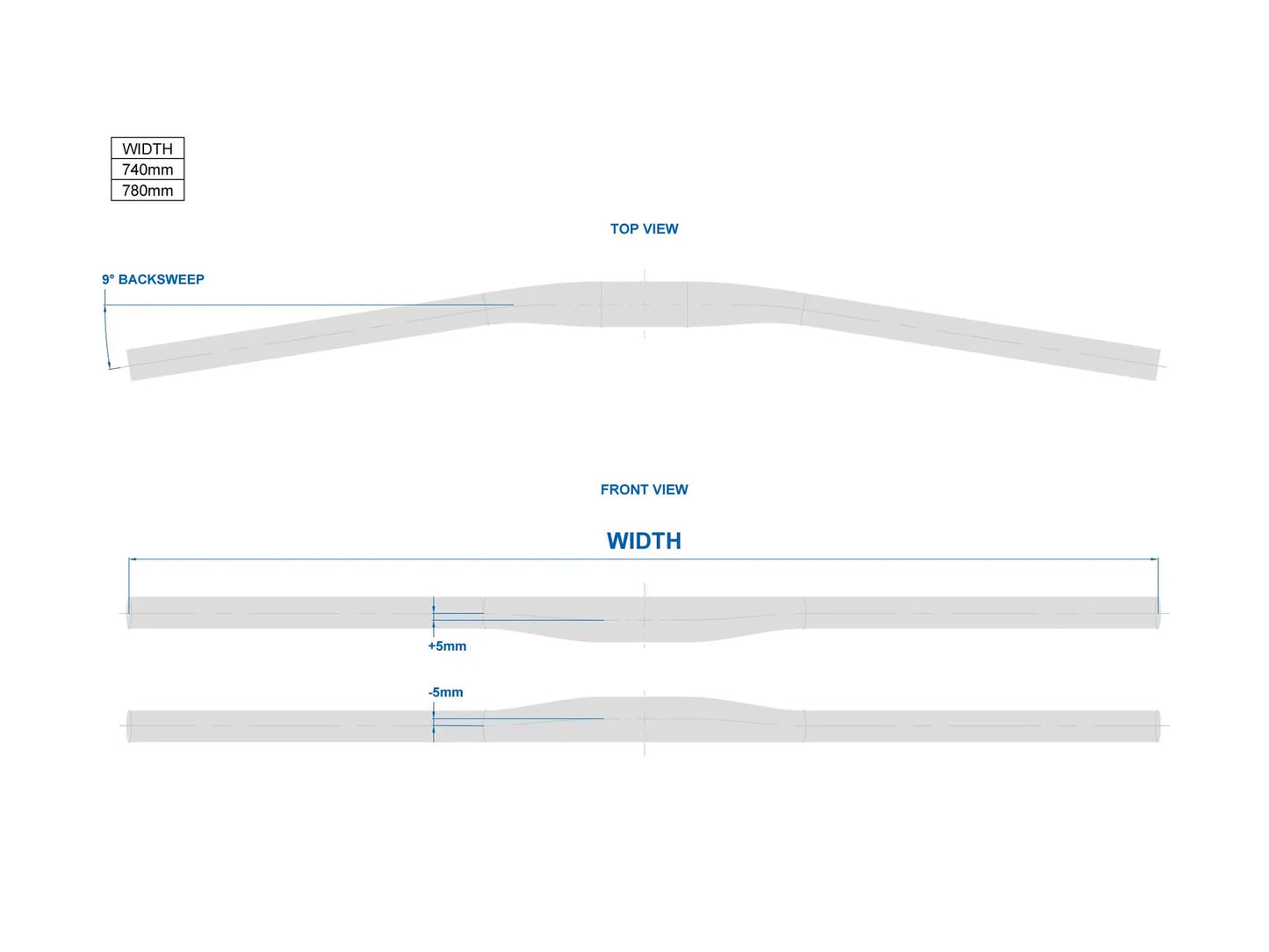 RITCHEY TRAIL Flat Hanger 740mm Svart