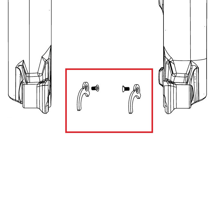 ROCKSHOX ENDCAP 31>21mm PIKE C1/LYRIK D1/ZEB A2 FLIGHT ATTENDANT navadaptrar (2023+)