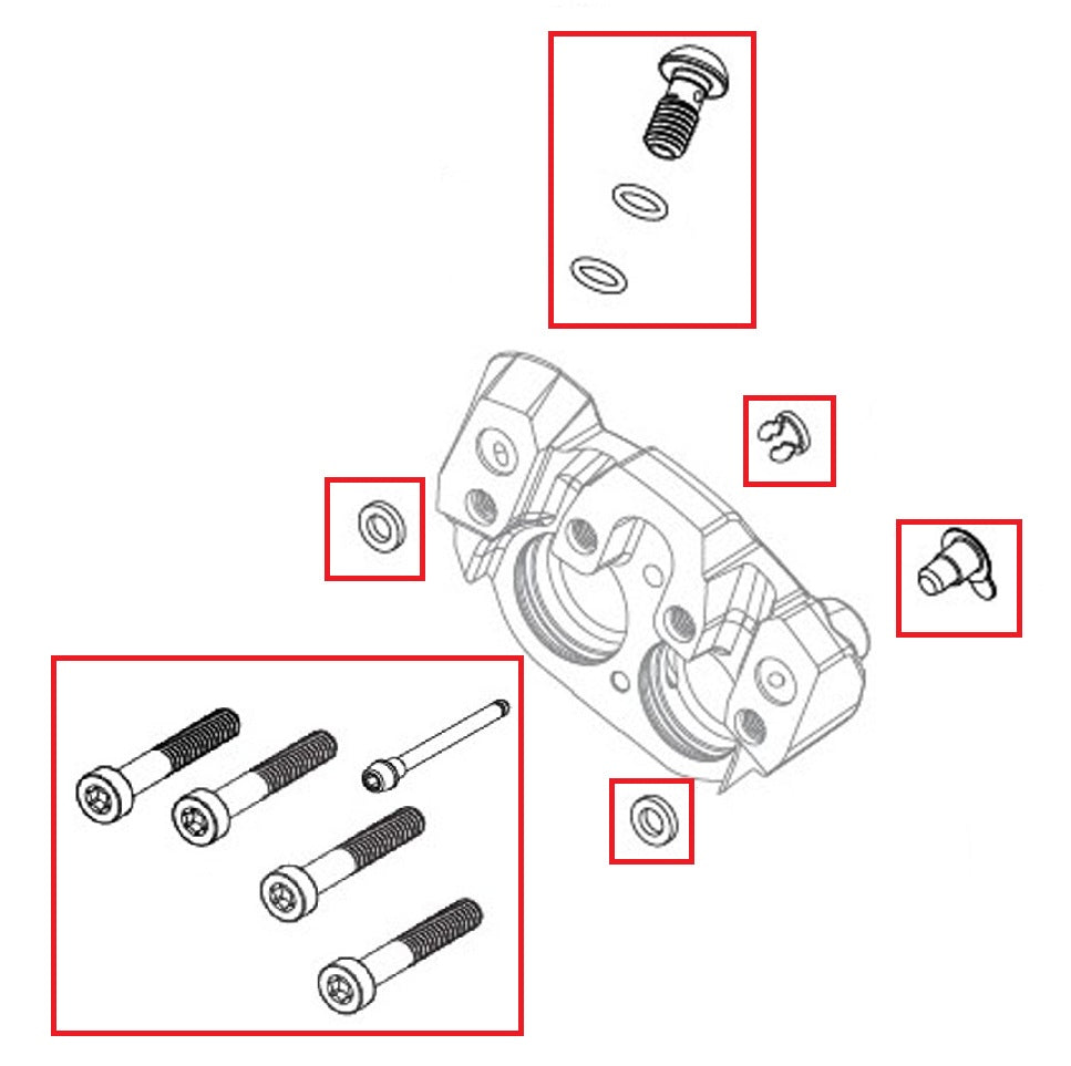 Bultsats för bromsok SRAM SRAM MAVEN Ultimate/Silver/Bronze