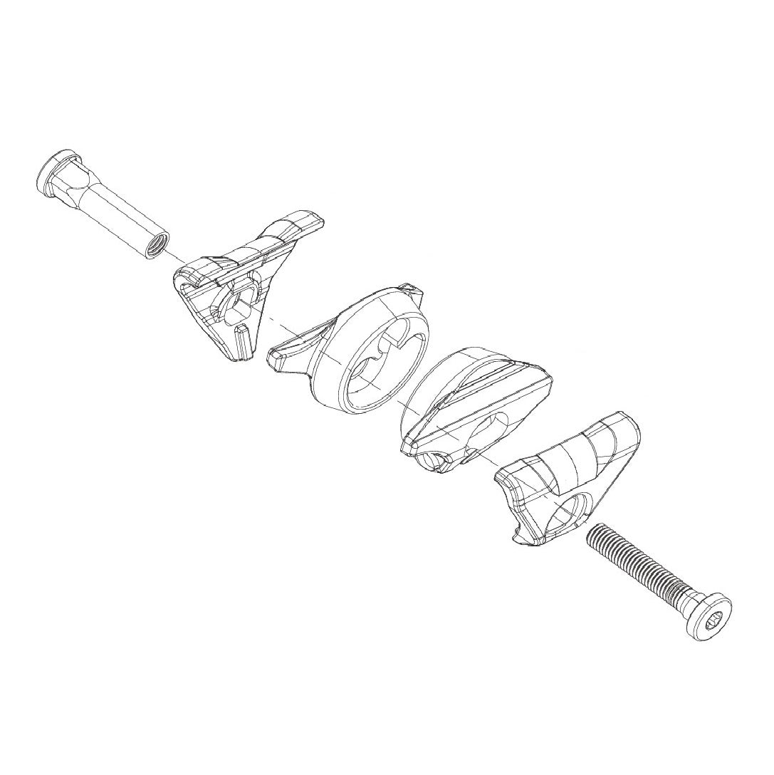 Cart Kit for ROCKSHOX Reverb AXS A1/AXS XPLR Oval Seat Rails #11.6818.054.002