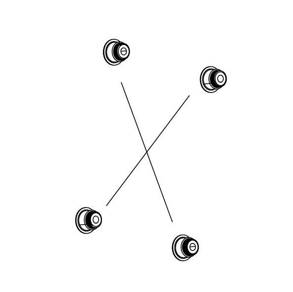 SRAM RIVAL 1x/2x bultsats för kedjehjul 94/107BCD