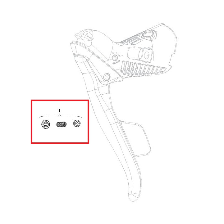 SRAM fjädringssats för FORCE/RED E-TAP AXS-spakar (X1)