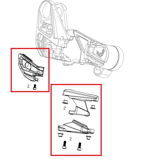 SRAM X0 T-Type Eagle AXS skyddssats för växellåda