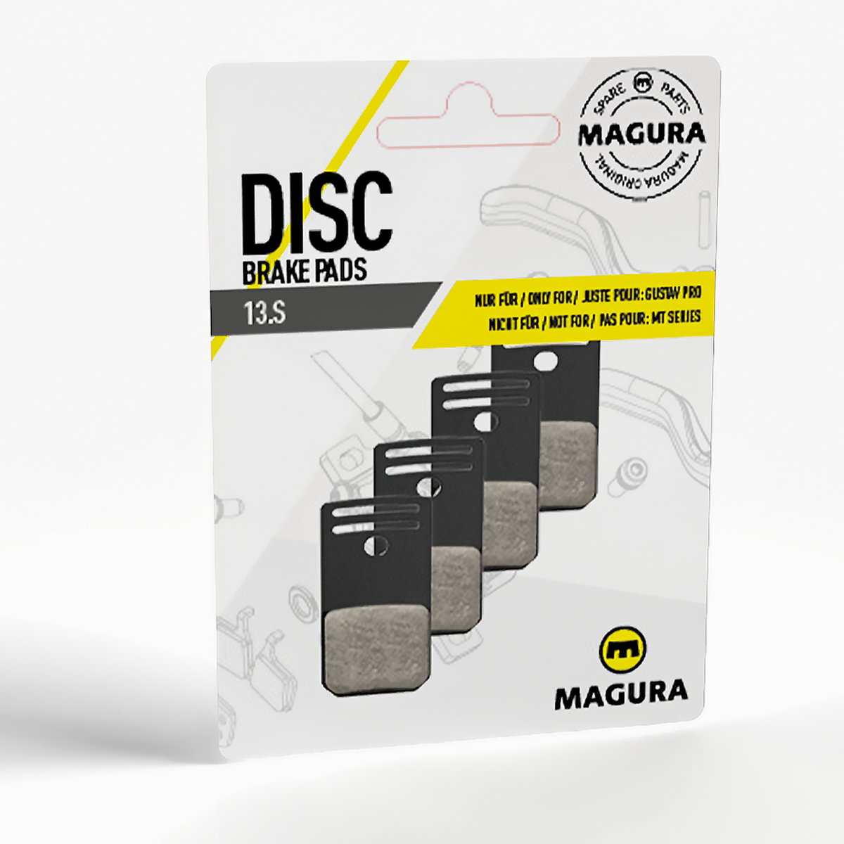 MAGURA GUSTAV PRO 13.S Organiska blodplättar (förpackning med 4 st)