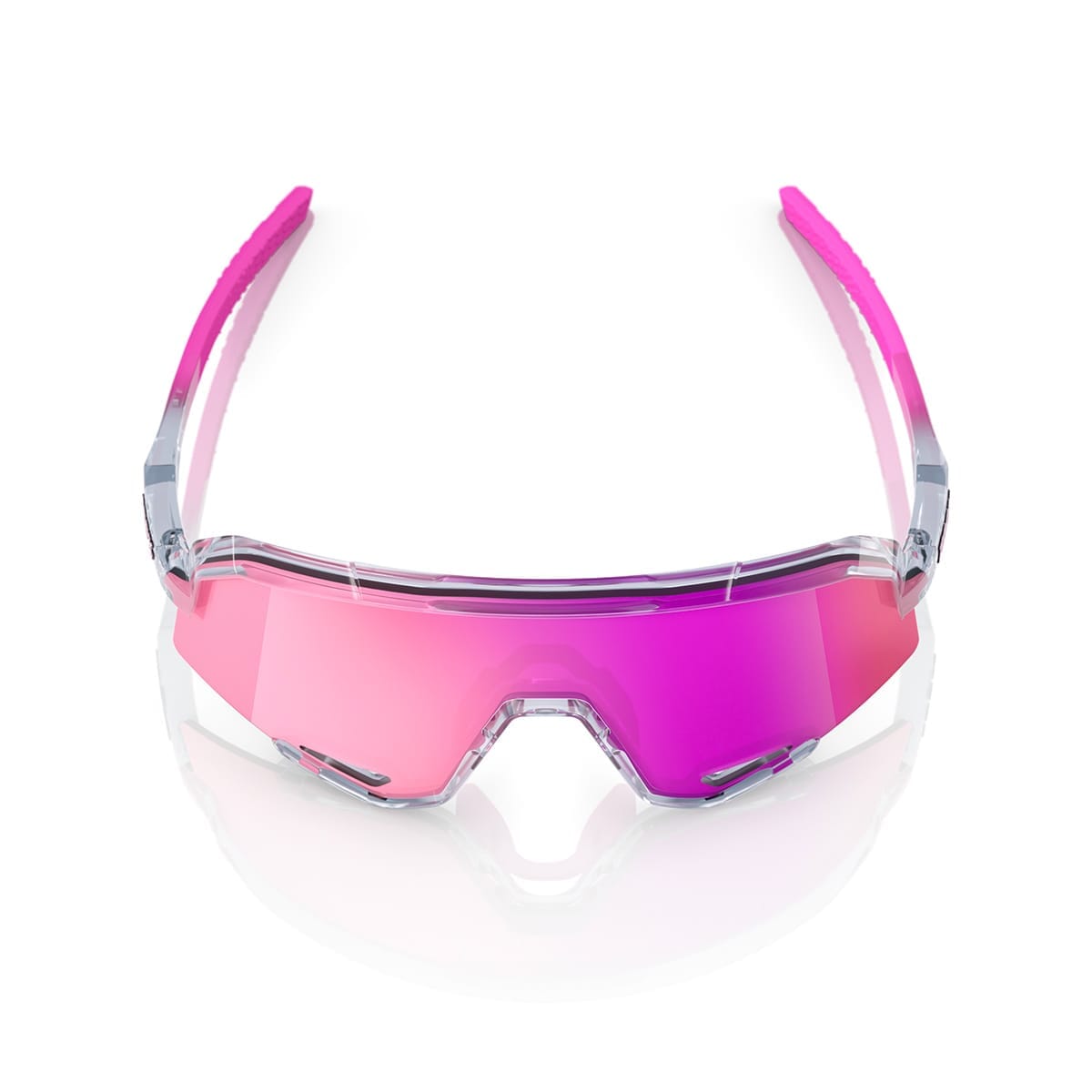 100% SLENDALE POLISHED Genomskinliga spegelblanka violetta glasögon