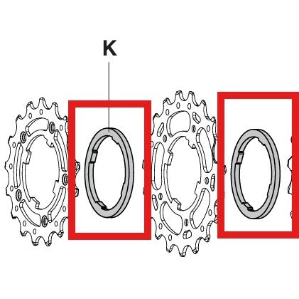 Kassett 10V CAMPAGNOLO 2,55 mm distans (BOX MED 2)