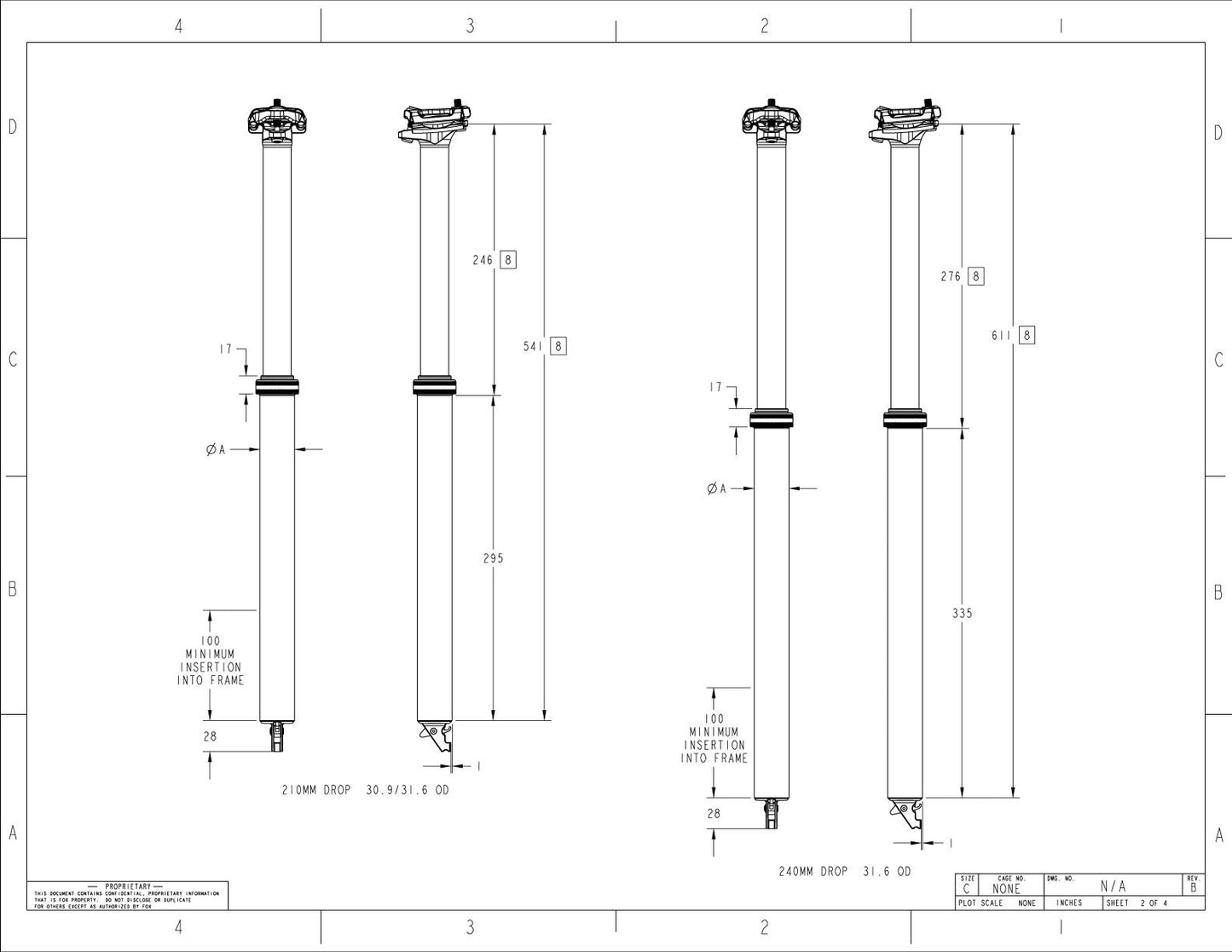 FOX RACING SHOX TRANSFER FACTORY 2025 Telescopic Seat Post