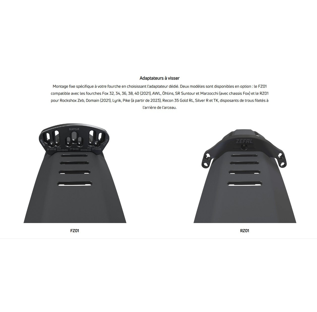 ZEFAL DEFLECTOR FM40 Stänkskydd fram