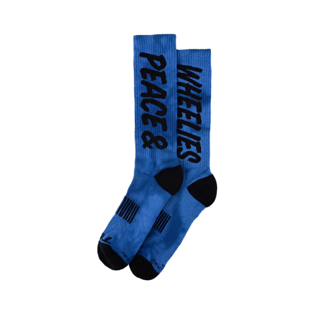 TROY LEE DESIGNS PERFORMANCE PEACE & WHEELIES Strumpor Blå