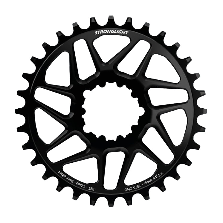 STRONGLIGHT SRAM SX/NX/GX/X01 BOOST 12V direktmonterad offset 3mm Alu Mono-kedjehjul