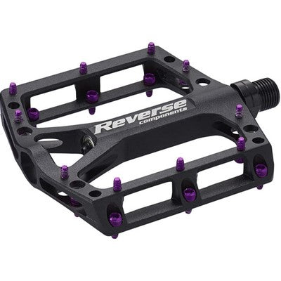 REVERSE COMPONENTS BLACK ONE plattpedaler Svart/Violet