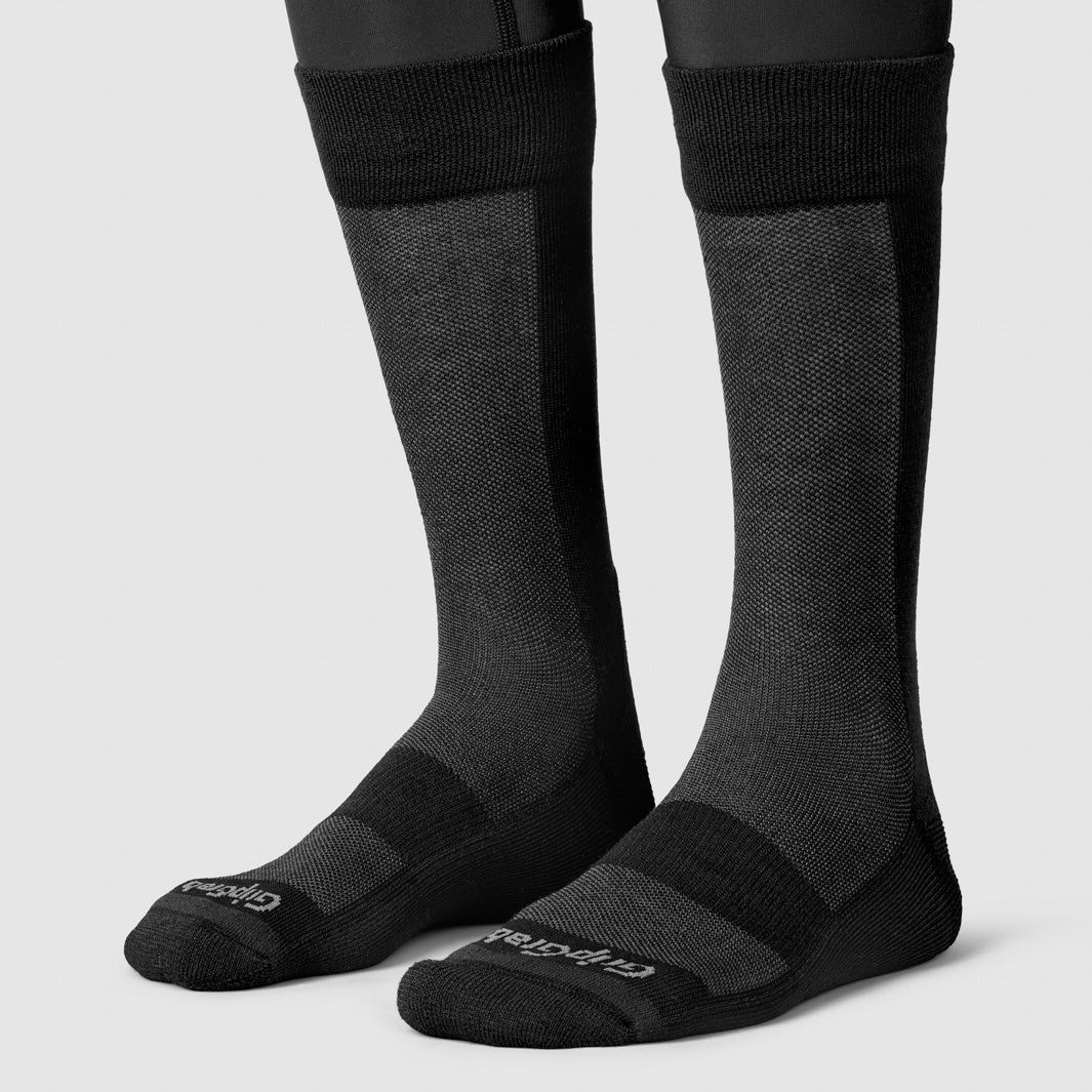 GRIPGRAB ALPINE MERINO HIGH Strumpor Svart