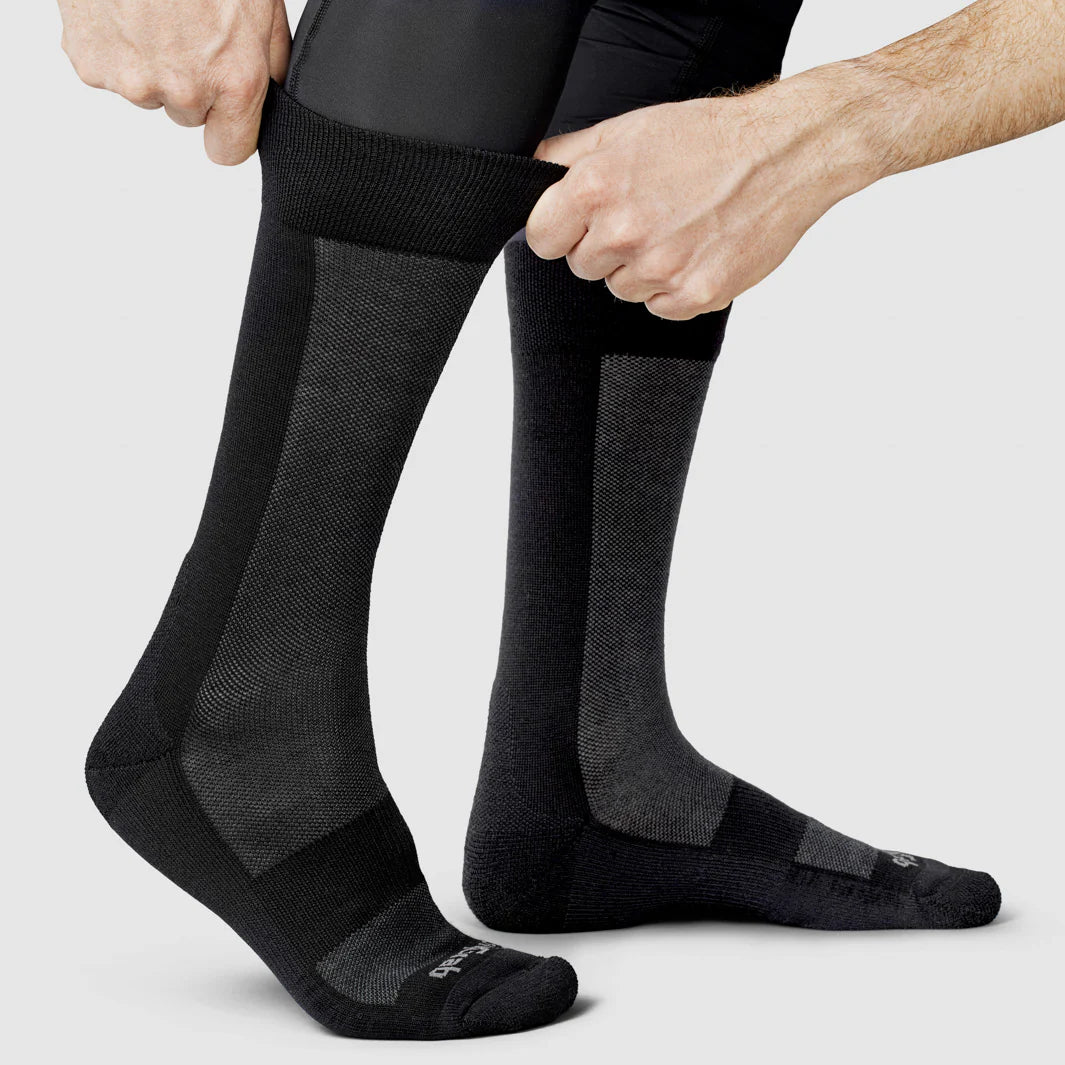 GRIPGRAB ALPINE MERINO HIGH Strumpor Svart