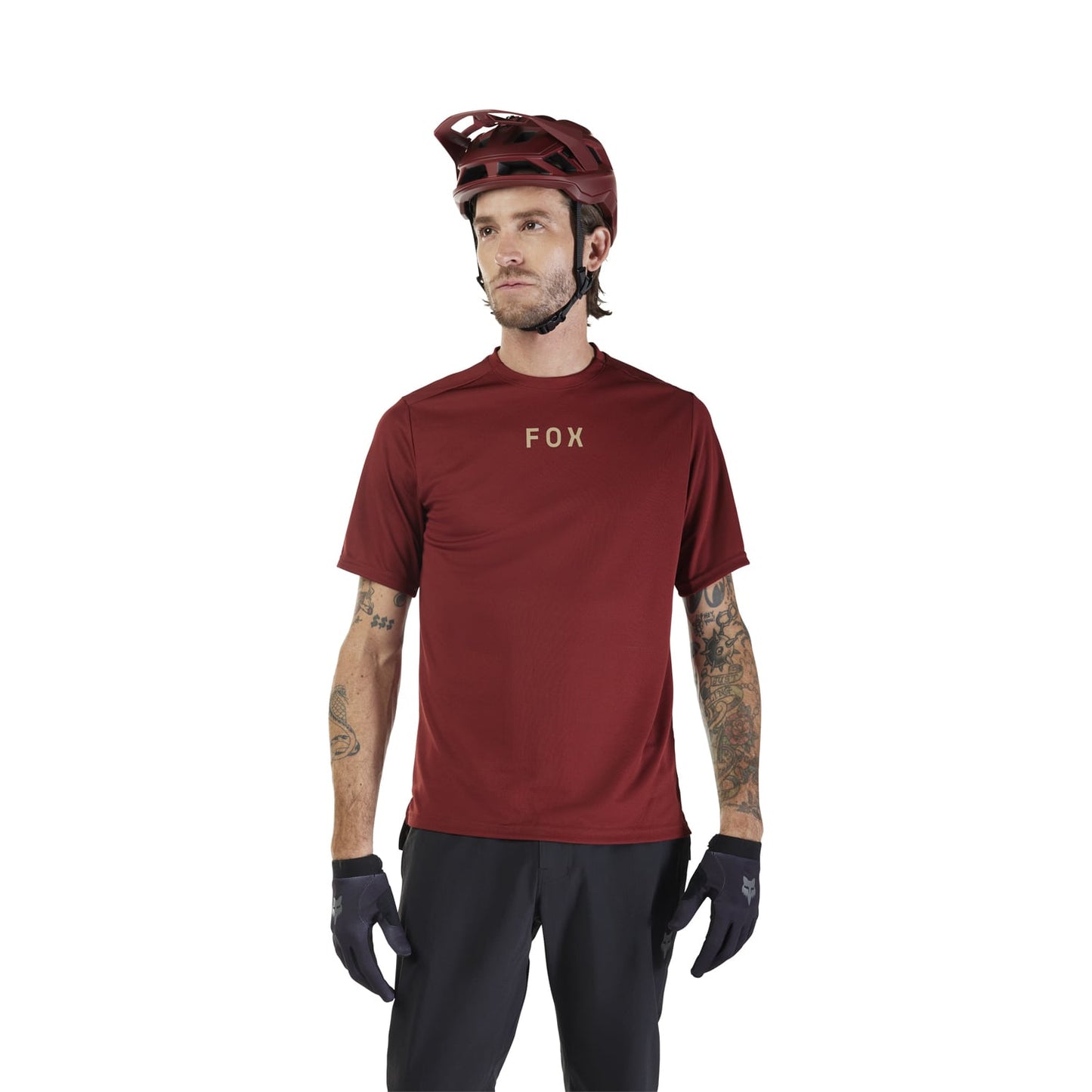 FOX RANGER WORDMARK Kortärmad tröja Bordeaux 2025