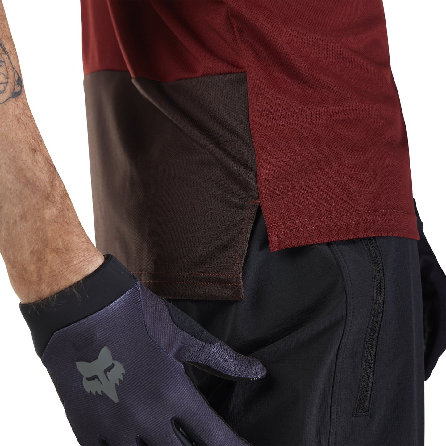 FOX RANGER WORDMARK Kortärmad tröja Bordeaux 2025