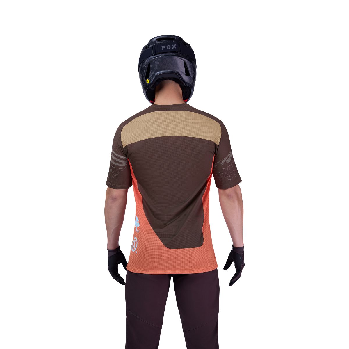 FOX FLEXAIR ELEVATED Kortärmad Jersey Brun/Orange