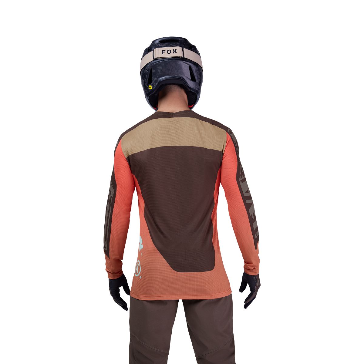 FOX FLEXAIR ELEVATED Long Sleeve Jersey Brown/Orange