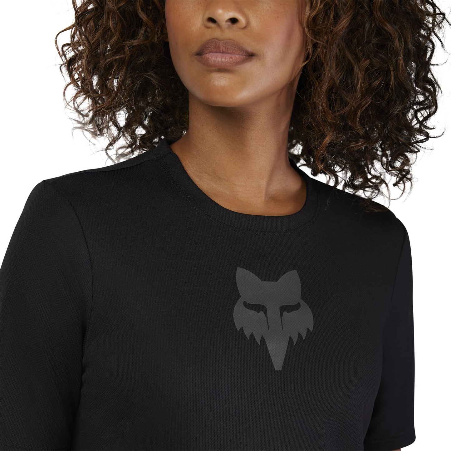 Damtröja FOX RANGER HEAD Kortärmad Jersey Svart 2025